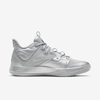 Nike PG 3 NASA - Basketsko - Sølv/Sølv | DK-45760